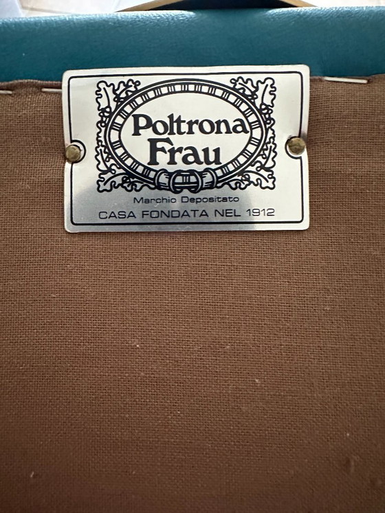 Image 1 of Poltrona Frau “Vanity Fair” – Limited Edition (nr. 1256) – Mineraalblauw