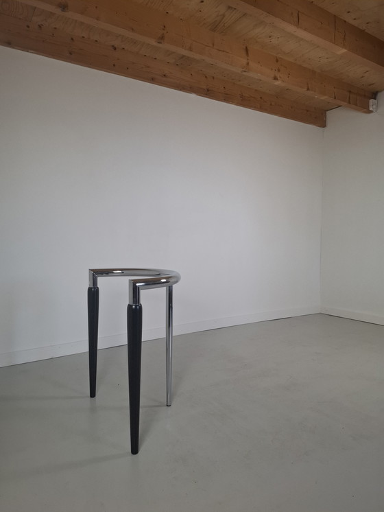 Image 1 of Effezeta Post modern eettafel set met 5 stoelen italian Design jaren 80 