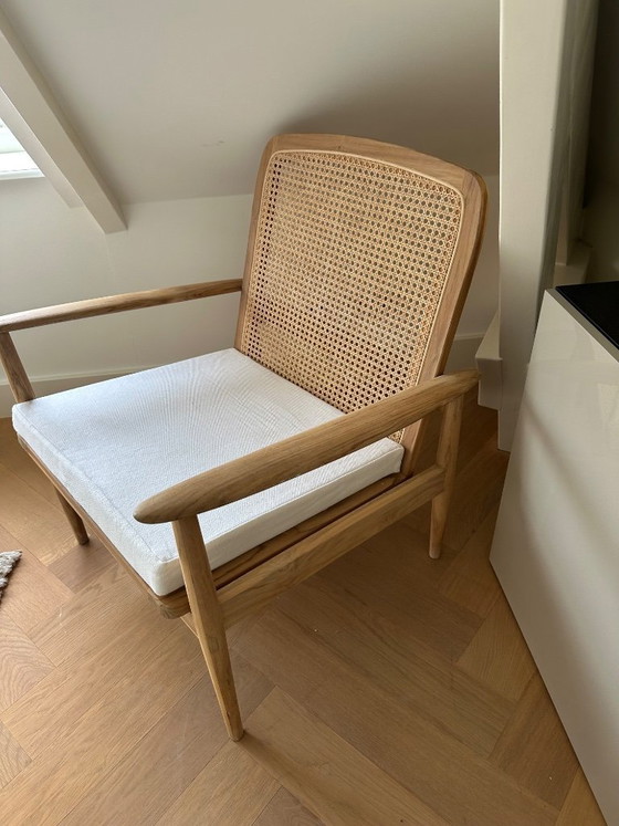 Image 1 of Zara Home armchair teak & rattan 
