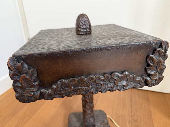 Image 1 of Lampada in legno Art Déco