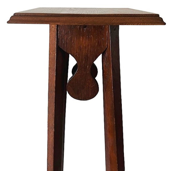 Image 1 of Mesa para plantas Art Nouveau holandesa antigua de teca, década de 1900