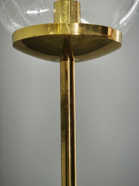 Pair of Space Age Bubble Glass and Brass Floor Lamps, 1970s – Floor lights, Metal (photo 10 of 14)