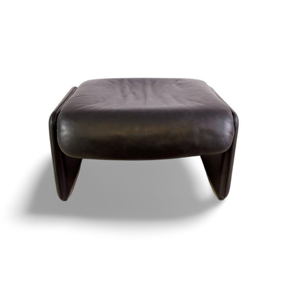 Image 1 of Pouf originale De Sede DS 2018, in pelle, design nero