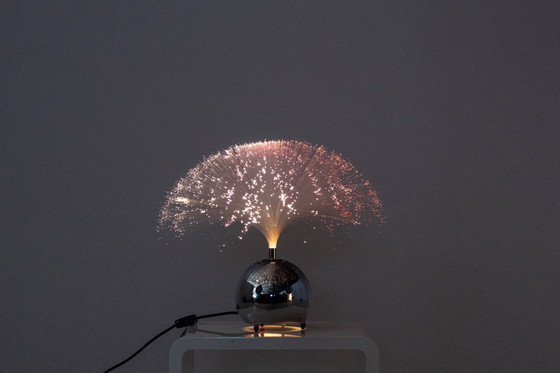 Image 1 of Lampe de table vintage à fibre optique des années 1970