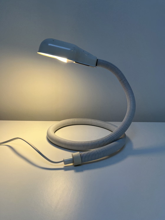 Image 1 of Lampe serpent ou cobra vintage, Happylight, années 1980, blanche