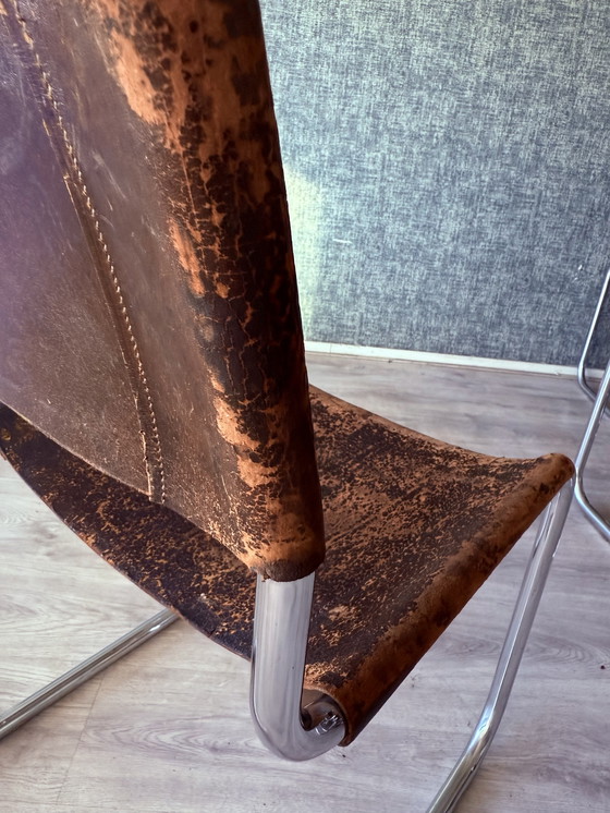 Image 1 of Vintage Thonet S33 van Mart Stam, met een bijzondere patina, circa jaren 60.