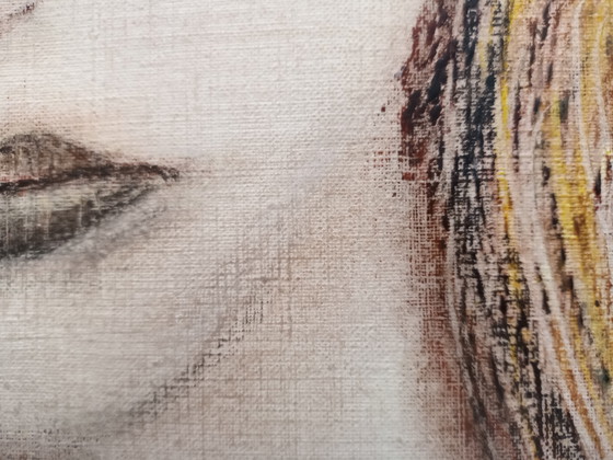 Image 1 of Dessin au pastel "Fille" de T. van Steenbergen