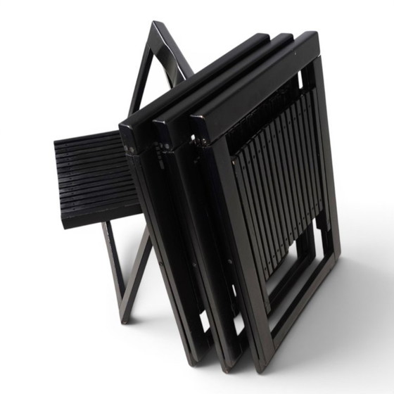 Image 1 of Set of 4 Aldo Jacobi Trieste Folding Chairs for Bazzani, 1960