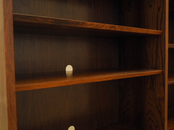 Image 1 of Boekenkast van palissanderhout, Deens ontwerp, jaren 70, vervaardigd door Hundevad.