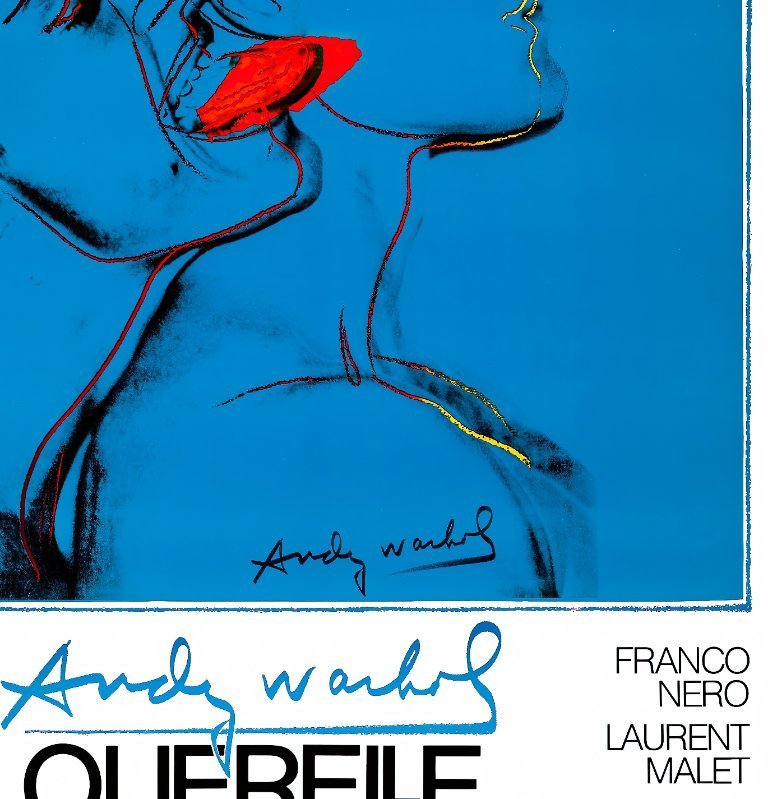 Querelle de Brest by Andy Warhol - 1982 Poster Blue Version 70