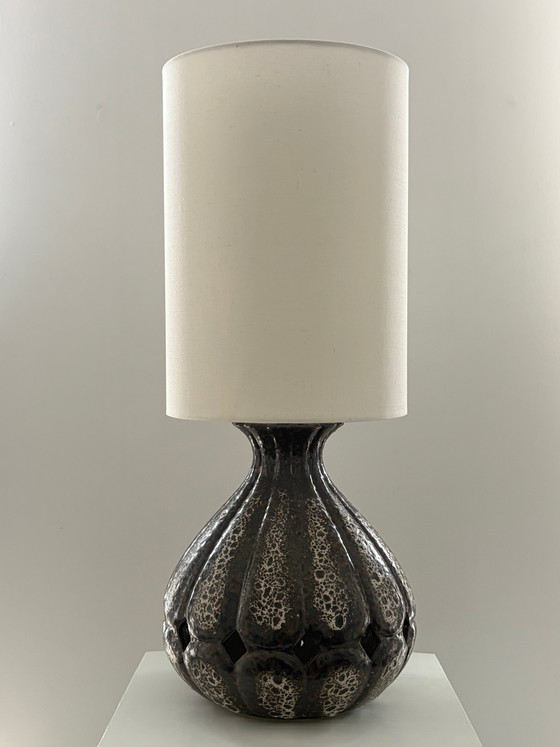 Vintage West Germany ceramic table lamp – Dual light design (photo 8 of 8)
