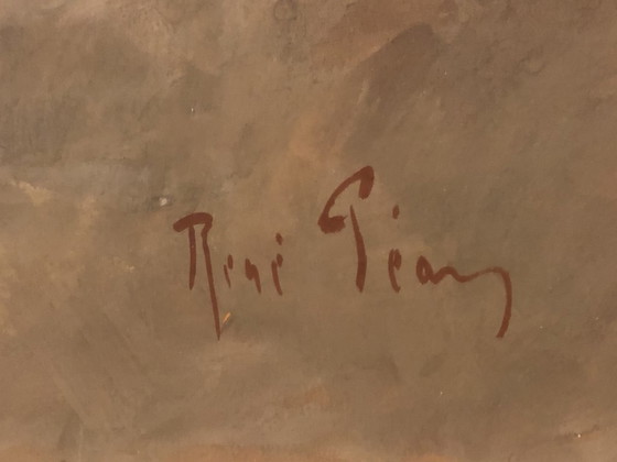 Image 1 of René Péan (1875–1955) “Ollé” – Original signed gouache – Flamenco dancer