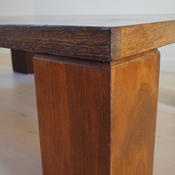 Image 1 of 1970S Danish Design Wood Mosaic Table By Middelboe And Lindum For Tranekær