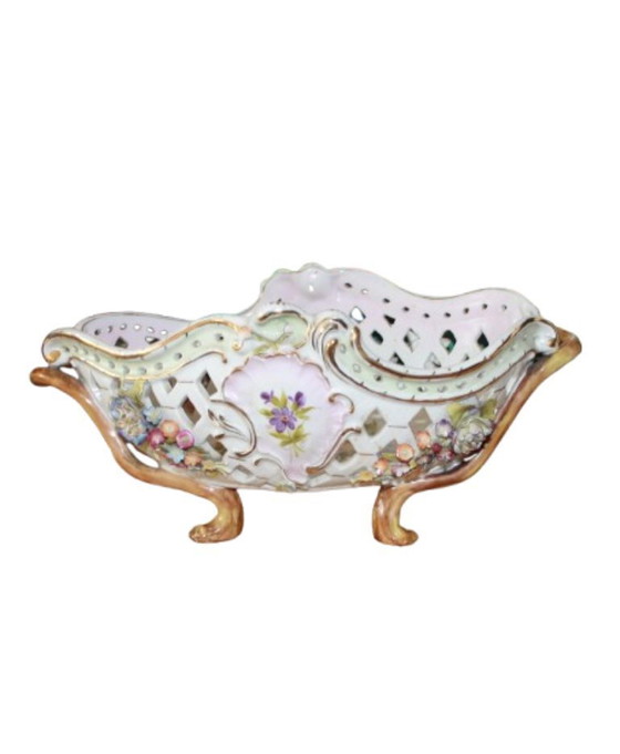 Image 1 of Bol/cesta de porcelana de Dresde