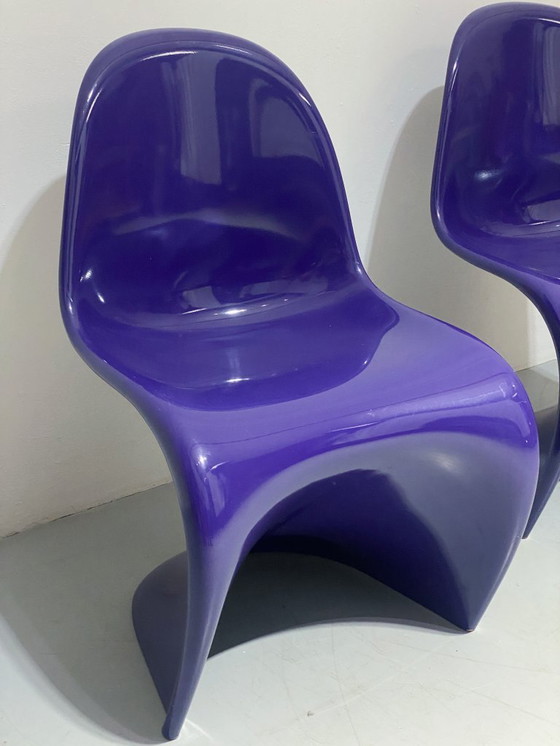 Image 1 of Panton Chair 1a serie in viola di Verner Panton per Bayer/Fehlbaum (1960)