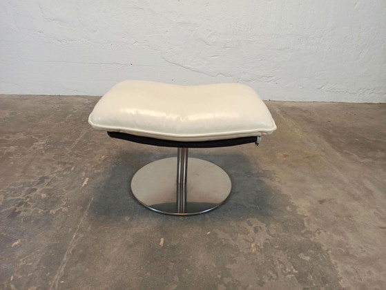 Topform leather ottoman footstool – Metal (photo 2 of 15)
