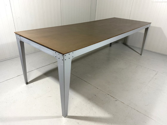 Image 1 of Table de salle à manger en aluminium Piet Hein Eek XXL, années 1990