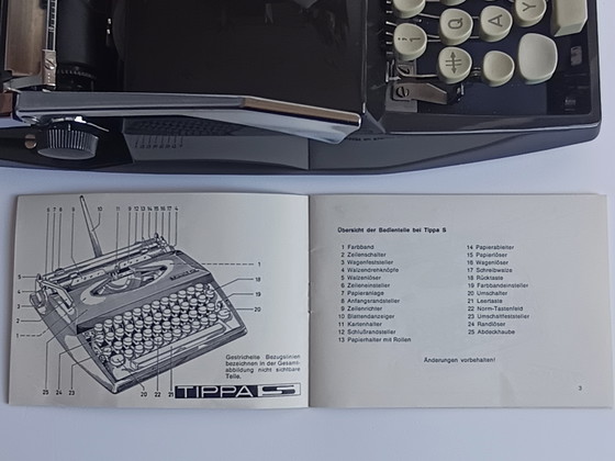 Image 1 of Machine à écrire Adler Tippa S restaurée (1971) QWERTZ