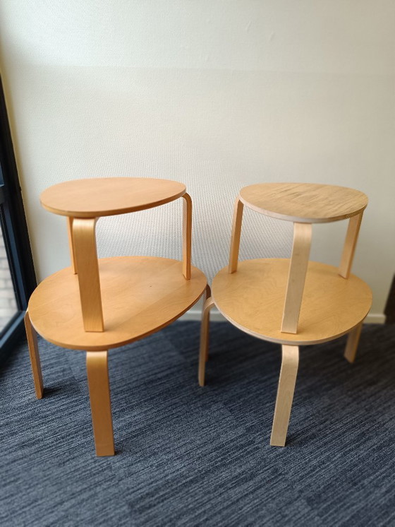 Image 1 of Tables basses/d'appoint vintage Ikea Svalsta - Style Alvar Aalto - Suède - 1999
