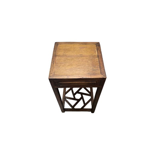 Antique Chinese Wooden Plant Table, Late 19th Century – bijzettafels (photo 2 of 7)