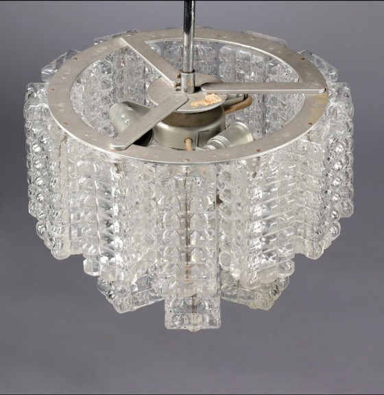 Image 1 of Lampadario in vetro Astroluxe anni '70