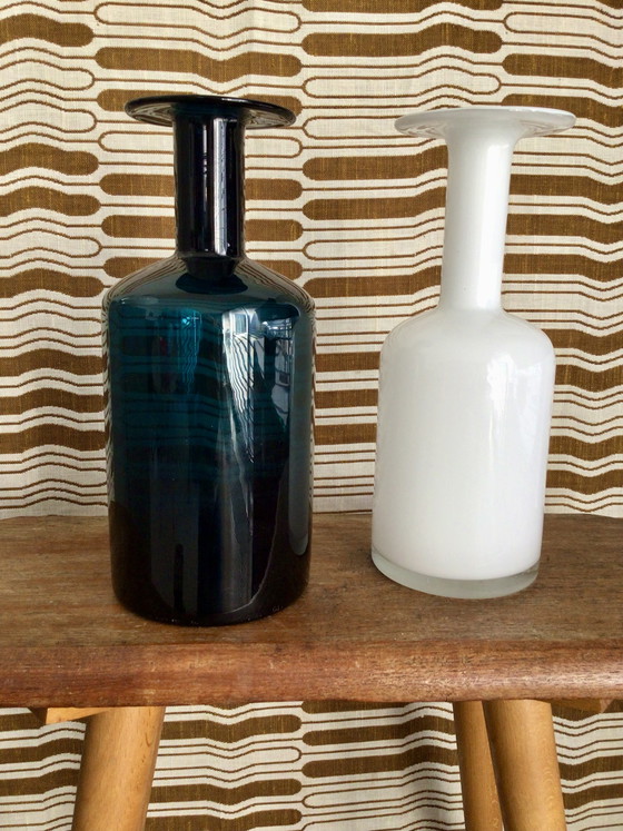 Image 1 of Set of 2 Holmegaard style vases
