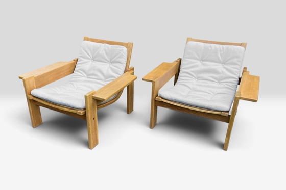 2 Swedese "Kontra" armchairs Ingve Ekström vintage Sweden – Cotton, Wood (photo 9 of 15)
