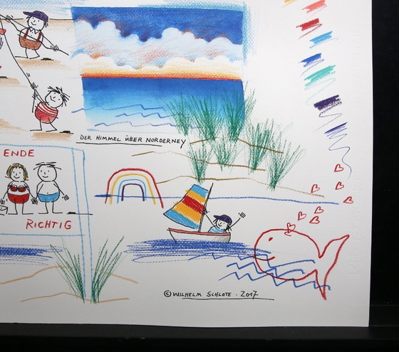 Image 1 of Schlote, Wilhelm - Norderney - Disegno originale - firmato UNIKAT