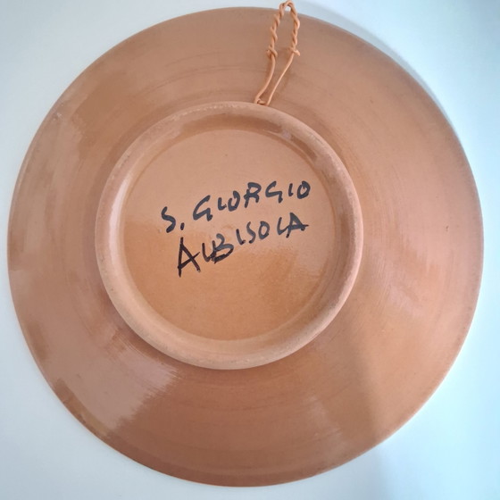 Giovanni Poggi Pferdeteller, Werkstatt Giorgio Albisola – San Giorgio, Dekorative Objekte, Ceramic (photo 4 of 6)