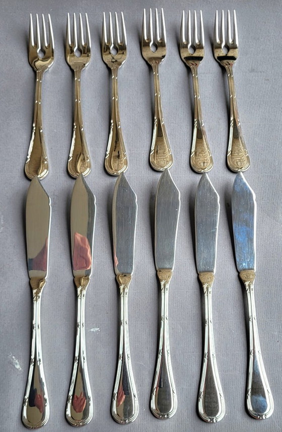 12 X Villeroy & Boch Kreuzband-Septfontaines "New", Villeroy et Boch, Cutlery Sets, Aluminium, Transparent (photo 7 of 9)