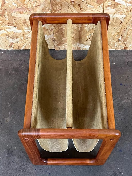 Image 1 of 60's 70's Porte-revues Aksel Kjersgaard Teck & daim