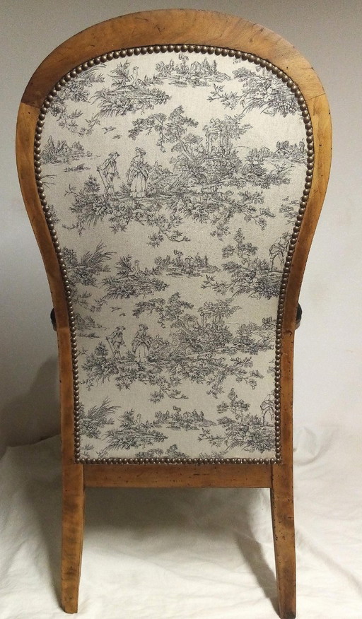 Restored Voltaire armchair (Louis Philippe style)