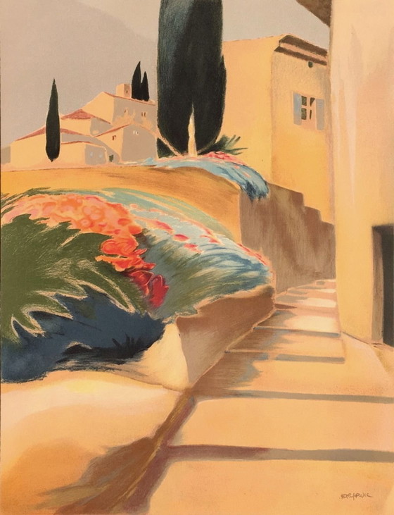 Image 1 of Pascal ETCHENIC Escalier Litografia firmata 1994