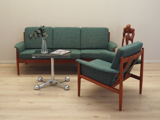 Image 1 of Lounge suite, Danish design, 1960s, designer: Grete Jalk, manufacturer: France & Søn
