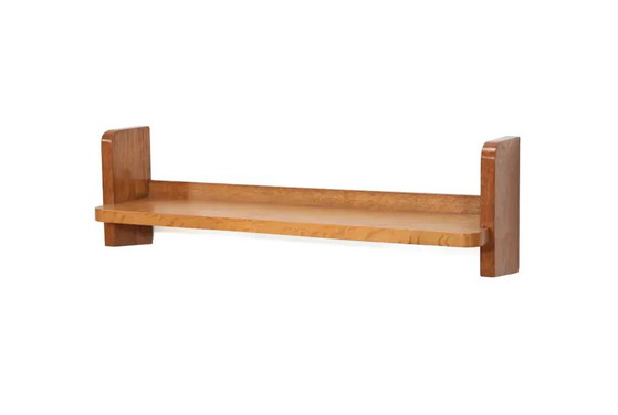 eikenhouten brutalistische wandplank uit het midden van de vorige eeuw – Wandrek, Wood, Mid Century Modern (photo 2 of 7)