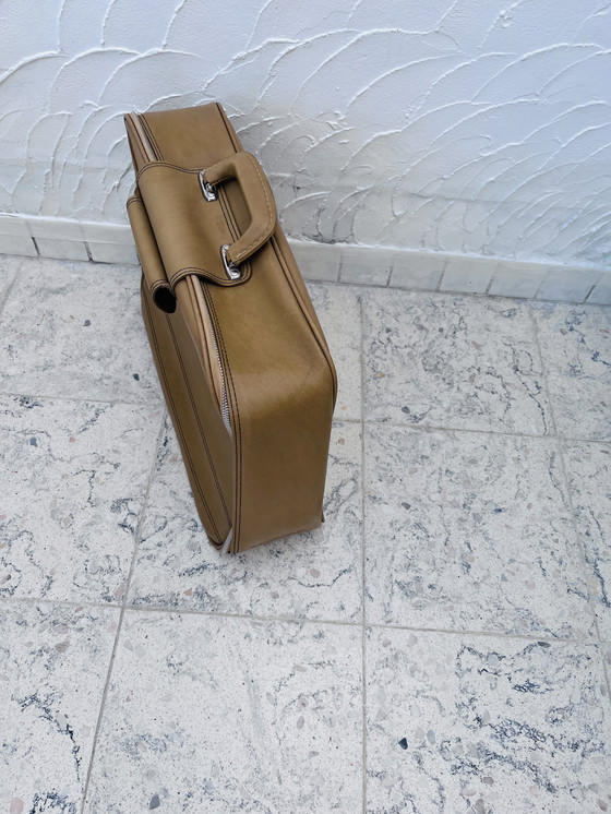 Image 1 of Valigia vintage in similpelle beige