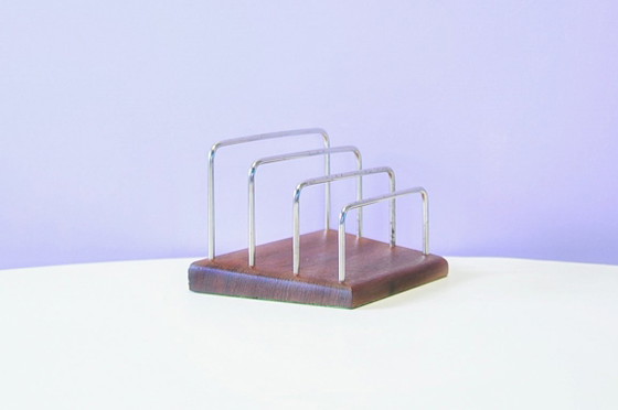 Porte-lettres en teck Supports chromés – Objets déco, Wood (photo 4 of 5)