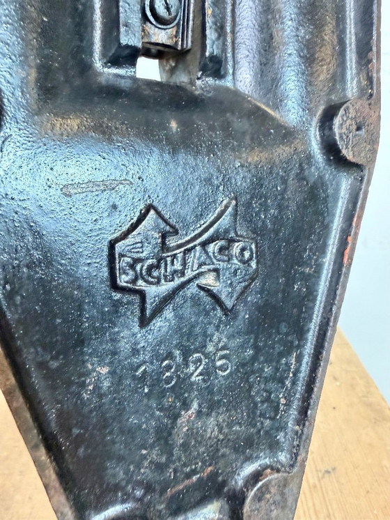 Image 1 of Vintage Duitse Bauhaus Petroleum Emaille Tafellamp van Schaco, jaren 30