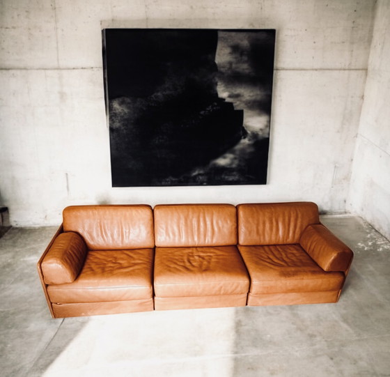 Image 1 of De Sede Leather Sofa Circa 1980