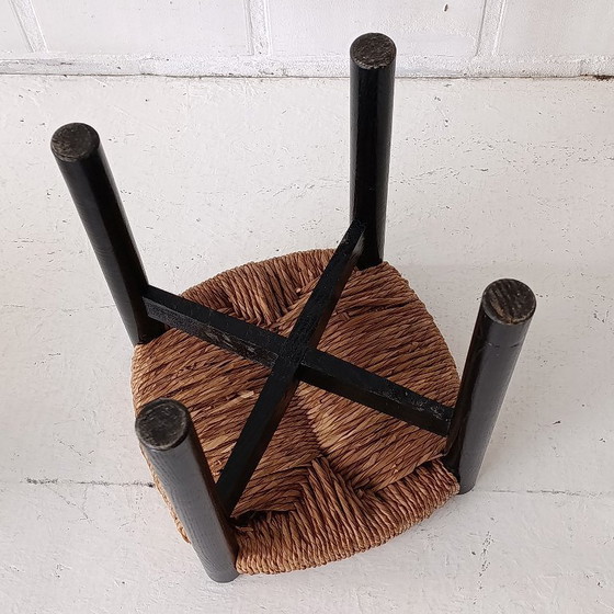 1950s Charlotte Perriand Krukje Stool Meribel Steph Simon – Rattan, Wood (photo 7 of 8)