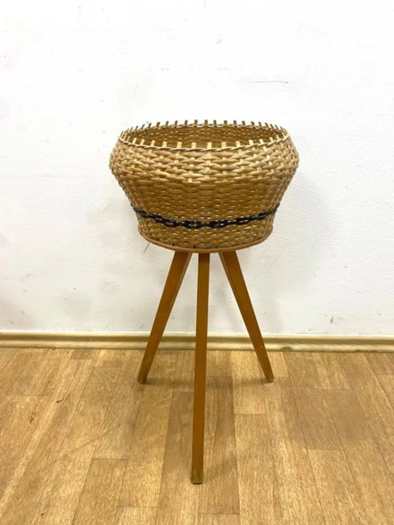 Image 1 of Retro Flower Stand, 1970s, Czechoslovakia