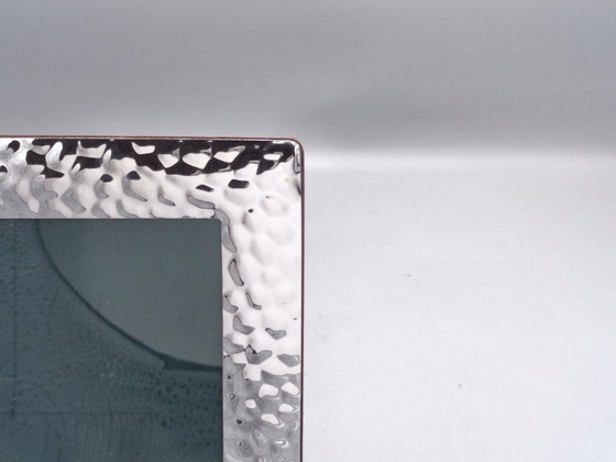 Image 1 of Handgemaakt, gehamerd, verzilverd metalen frame, binnenmaat 9x13 cm