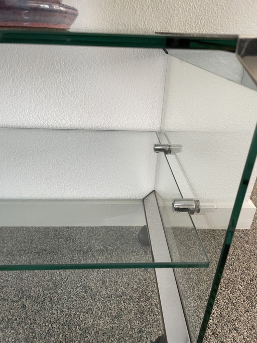 Table d'appoint en verre Gallotti & Radice