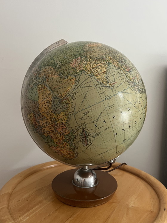 JRO Globus München globo in vetro anni '50 – Lampade da tavolo, Metallo (photo 3 of 8)