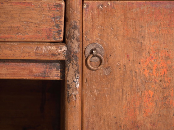 Mobile basso laccato antico in legno di olmo – Cina, circa 1900 – Credenze con vetrina, Iron (photo 40 of 40)