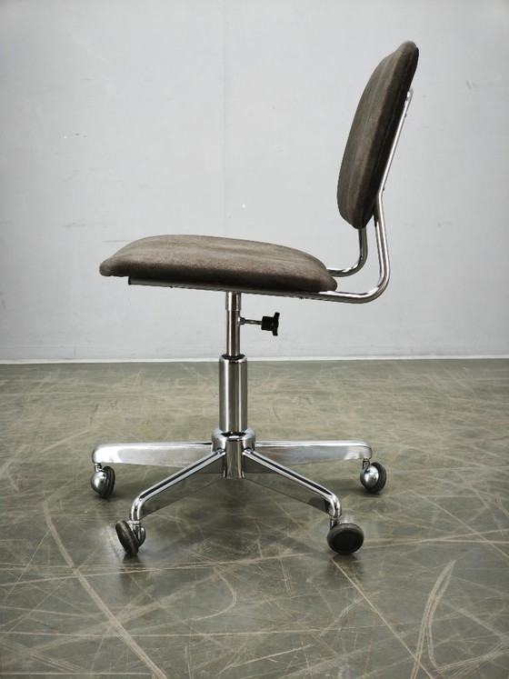 Image 1 of Italienischer Drehstuhl mit Chromfuß, 1970er Jahre