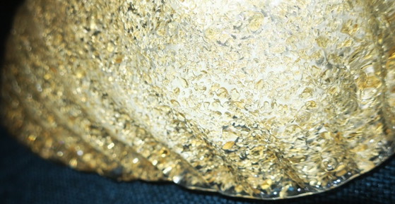 Murano Mid Century goudgespikkelde schelp Wandlamp, Italië, jaren 60 – Wandlampen, Brass, Glass (photo 4 of 9)