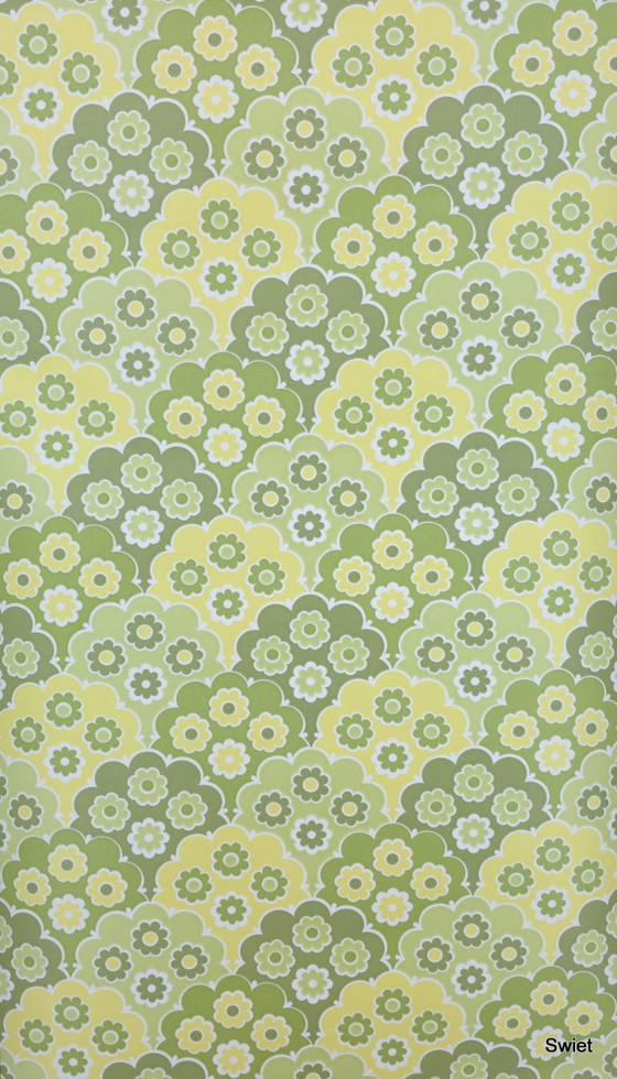 14307 Carta da Parati Floreale Verde Retro Vintage Style Inke – Decorazioni murali, Paper (photo 5 of 6)