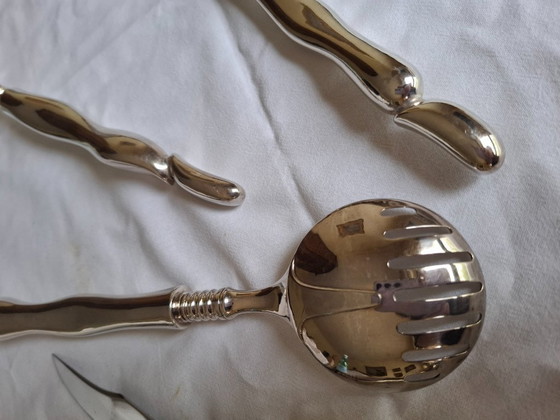 Image 1 of 5 cubiertos de plata esculpidos por Miguel Berrocal