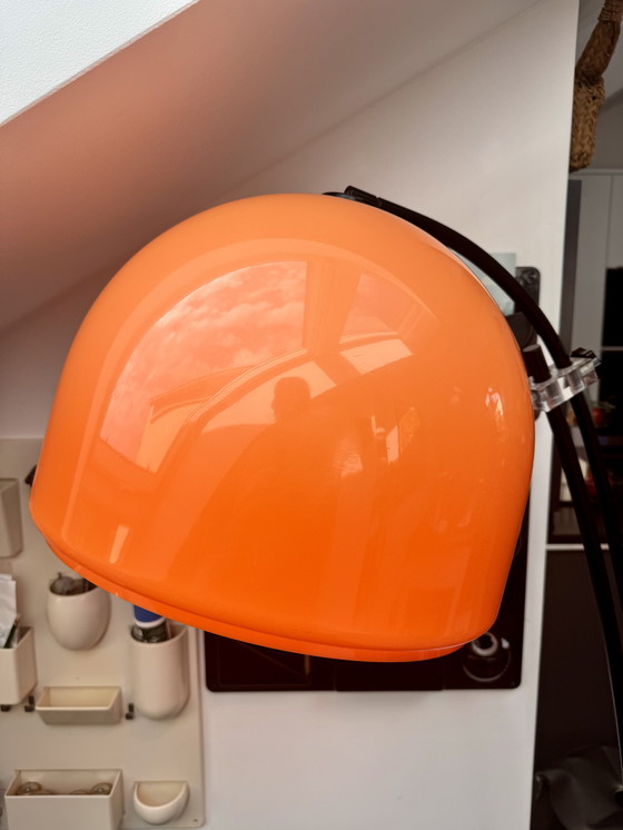 Image 1 of 70s Boog vloerlamp met telescopische structuur Space Age Vintage Mid Century Modern Licht UFO Guzzini Era
